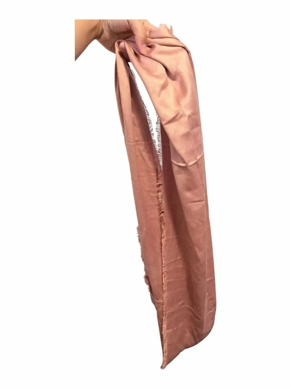 Jones New York Dusty Pink Viscose Fringed Scarf